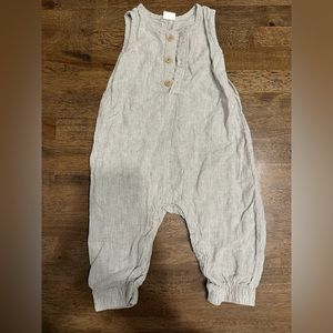 Linen Romper 6-9m H&M